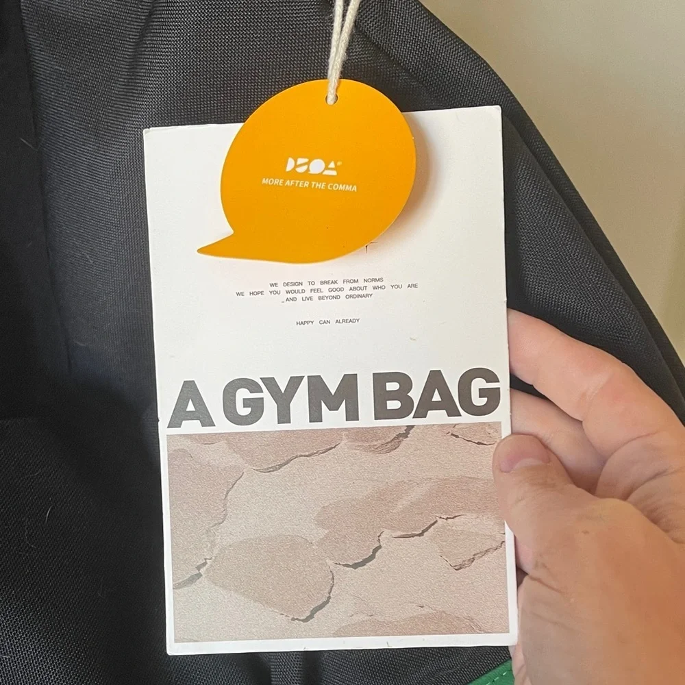 Black and Green Gym Bag